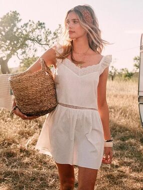 Sézane Mini White Dress